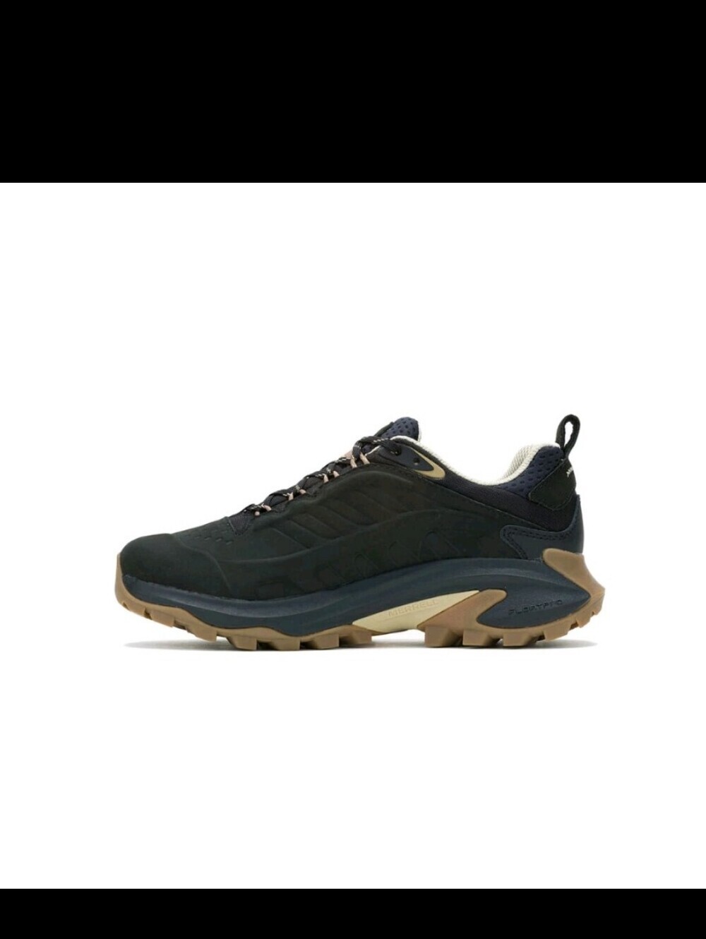 Merrell Women's Moab Speed 2 Leather Trail Running Shoes Black- Black - Picture 3 of 9